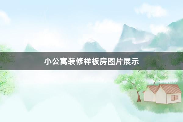 小公寓装修样板房图片展示