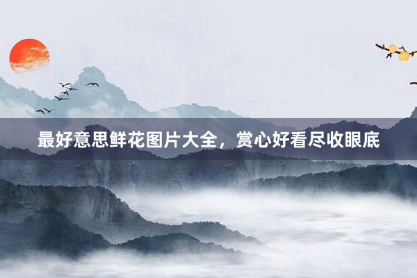 最好意思鲜花图片大全，赏心好看尽收眼底