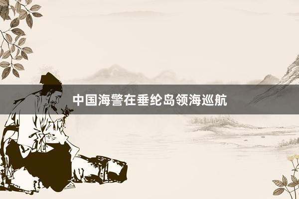 中国海警在垂纶岛领海巡航